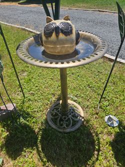 Prices firm.m very cute bird bath