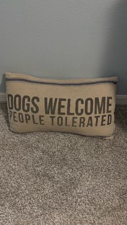 Decorative dog pillow