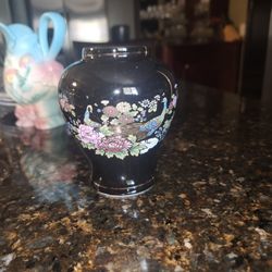 5"vase Peacock
