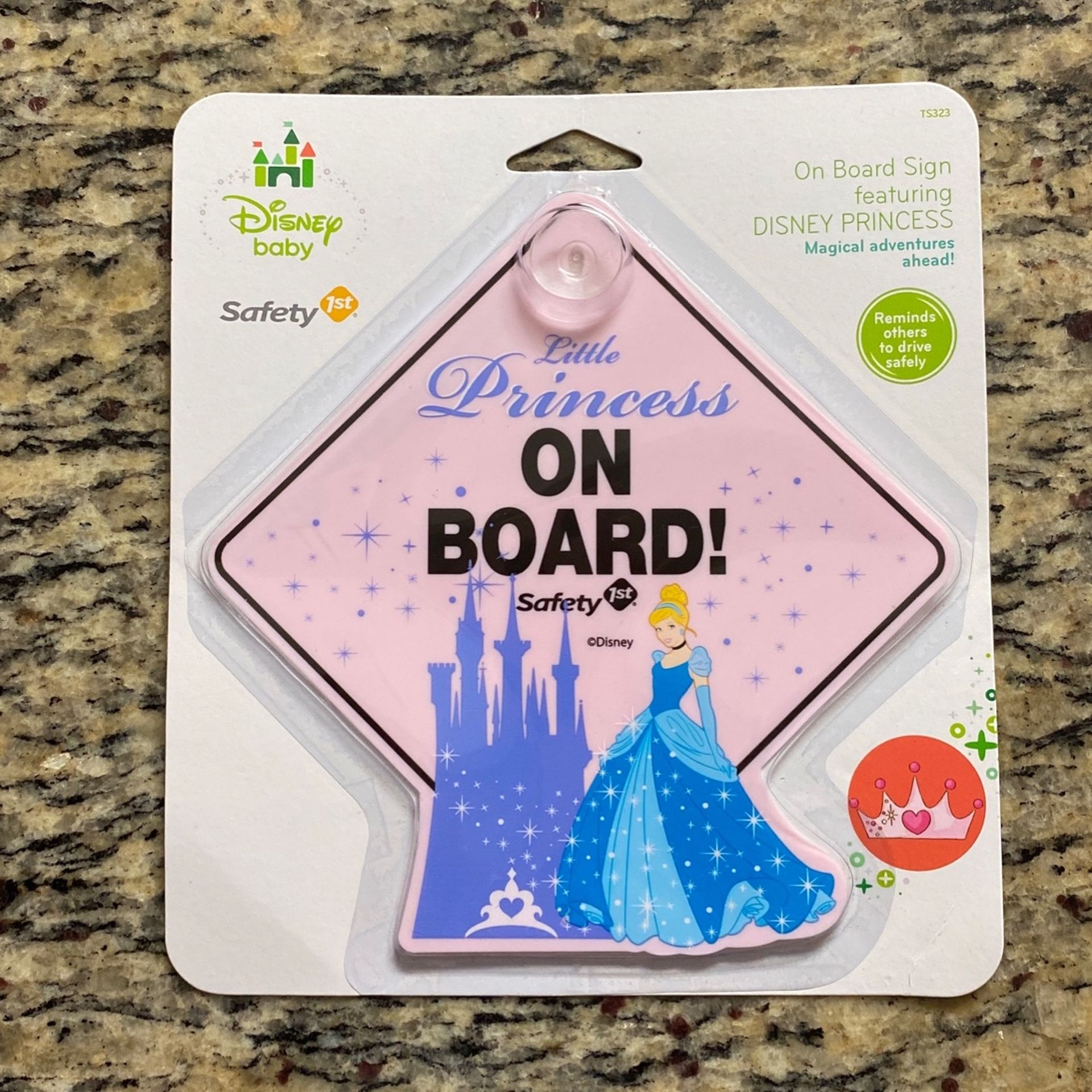 BRAND NEW, Disney Princess on Board Car Window Sign