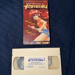 The adventures of Kotetsu Anime VHS