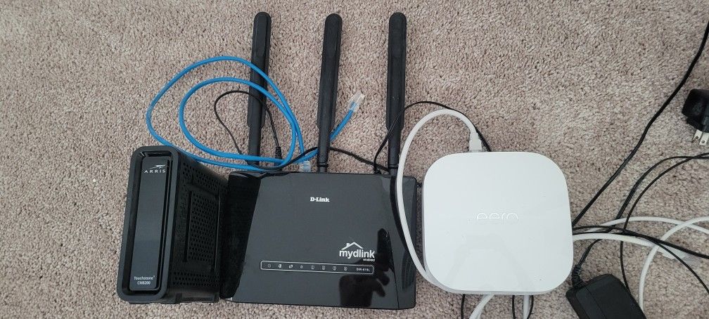 3 Router Modem WiFi Extenders With All Connection