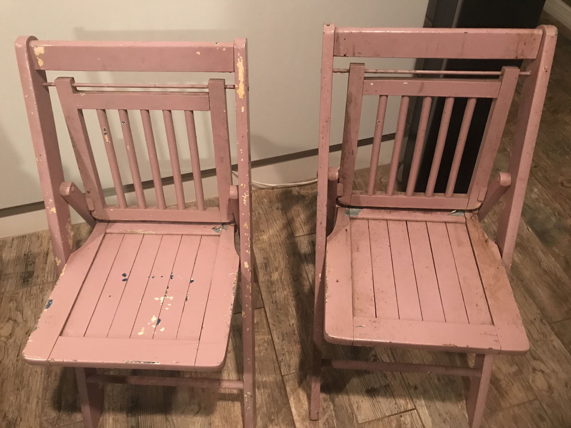 Antique wood chairs
