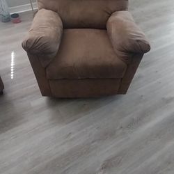 Recliner, Loveseat, and  Pull Out Sofa Bed