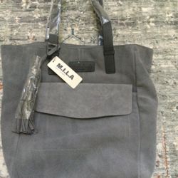 M.I.L.A Made in Los Angeles luxury leather tote bag