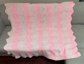 Granny Vintage Crochet Blanket 60 by 54 just $10