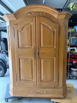 Armoire storage desk