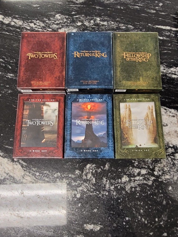 Lord Of The Rings Trilogy Box Set (12 DVD) W/ 6 Limited Edition Disc