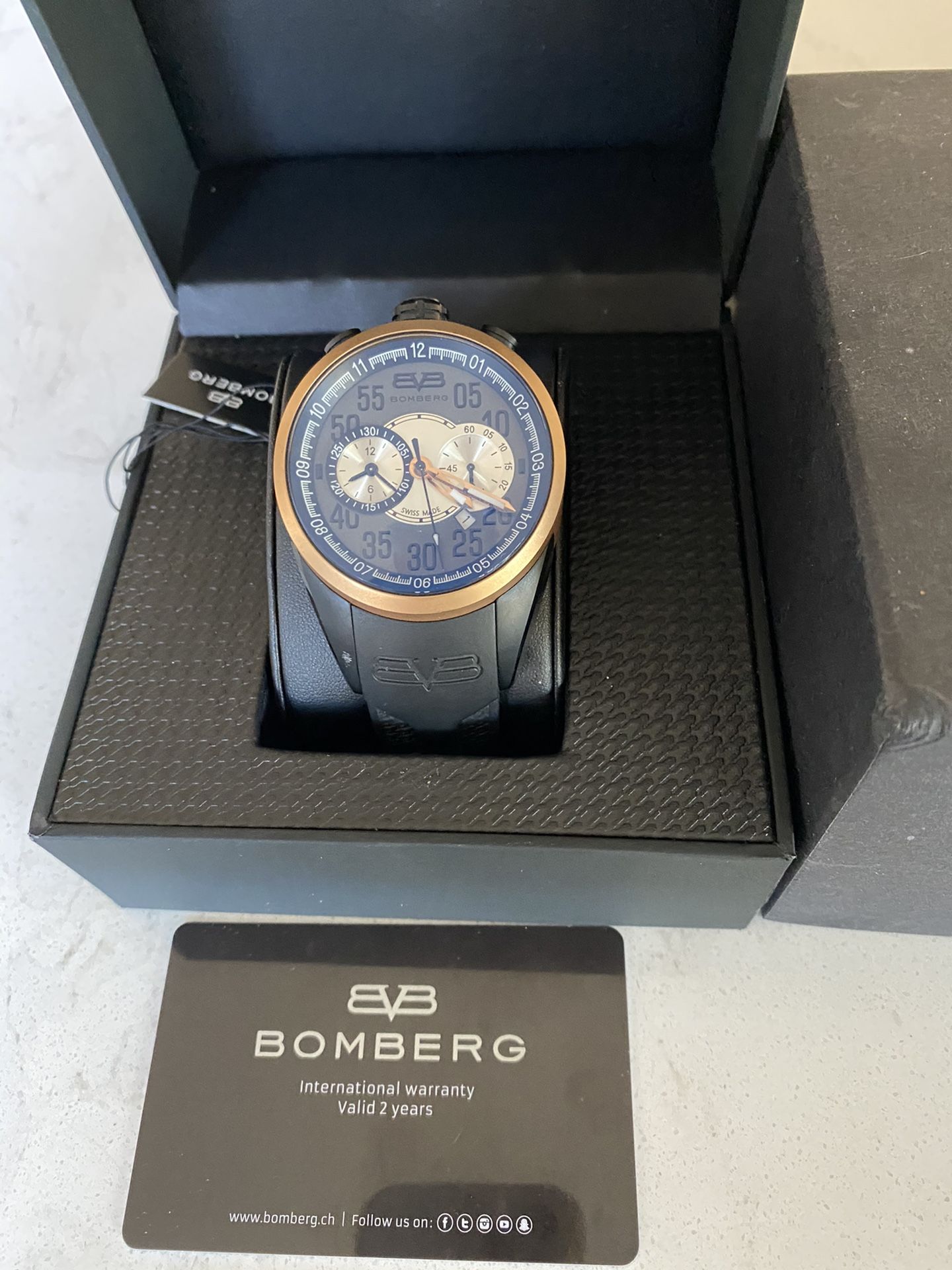 Bomberg 1968 Watch Swiss Quartz Chronograph