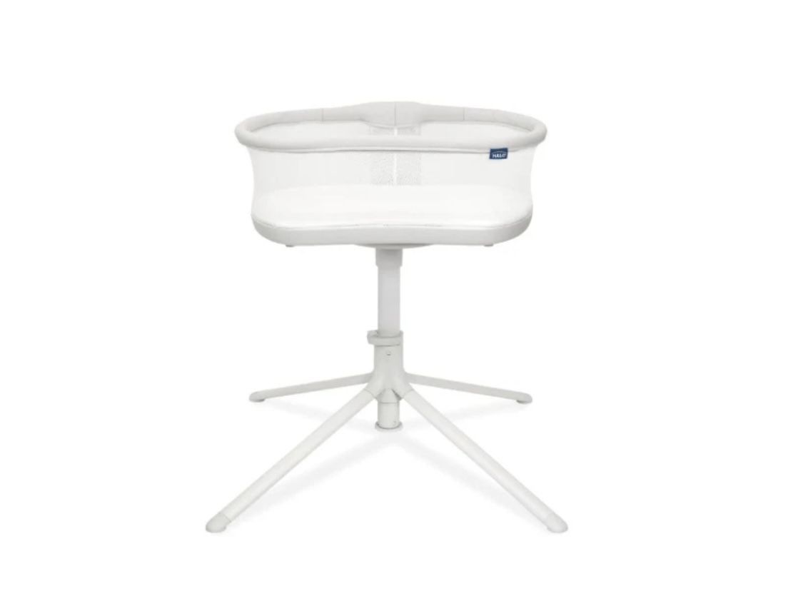 NEW HALO BassiNest Swivel Sleeper 3.0 – Over-Bed Baby Bassinet with 360 Rotation, Adjustable Height, Breathable Mesh, Safe Close Sleeping, Lowering Wa
