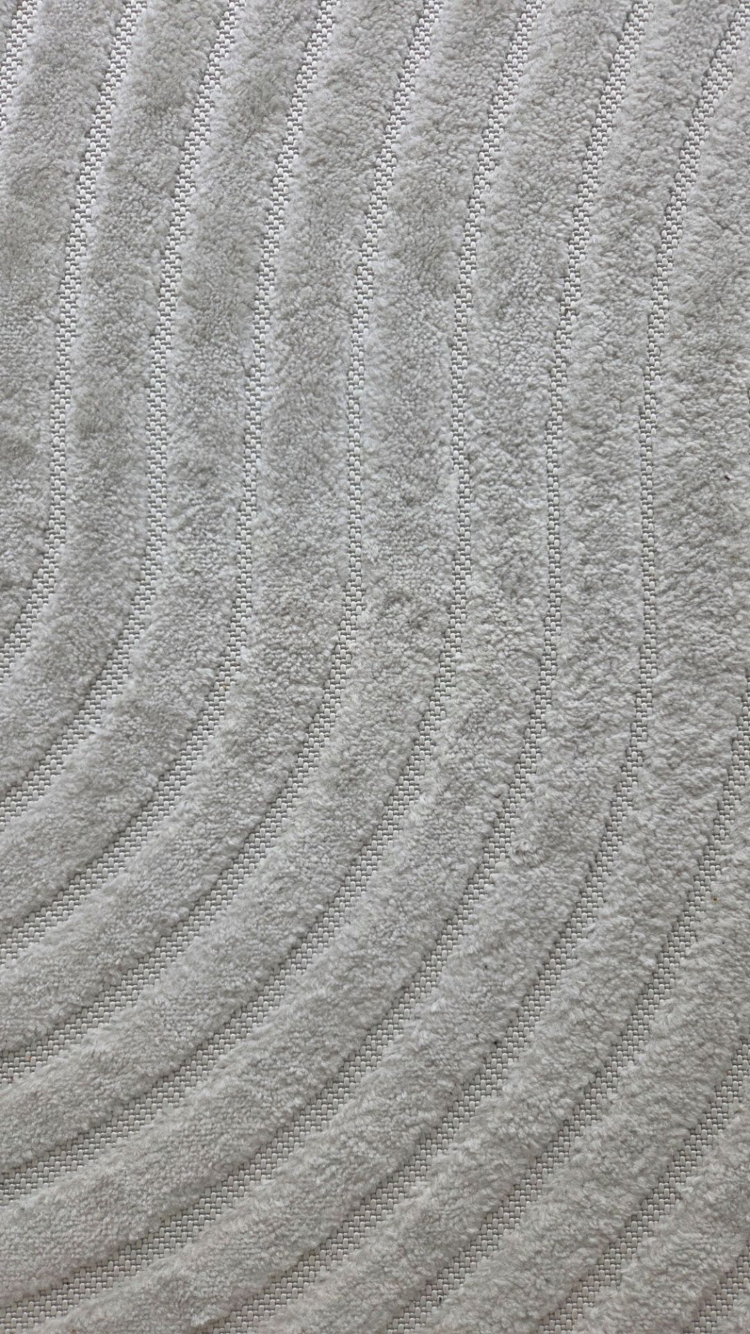 Extra large minimalist modern rug - Ivory/Cream - Indoor/Outdoor - 236 cm x 305 cm