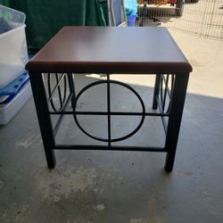 End Table Side Table Metal & Wood