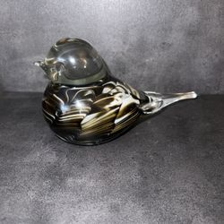 Vintage Joe Rice St. Clair Hand Blown Art Glass Paperweight 