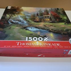 Beautiful Cabin Landscape 1500 Piece Puzzle 