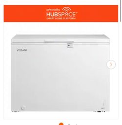 Shop Vissani 8.8 cu. ft. Smart Manual Defrost Convertible Garage Ready Chest Freezer in White, Powered by Hubspace