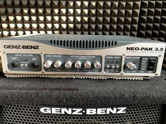 Genz-Benz Neo-Pak 3.5 with 2x12 cab bass amp/head/cab (now Genzler)