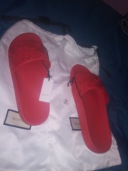 Brand new gucci slides never worn with tags size 11 no box dust bags only