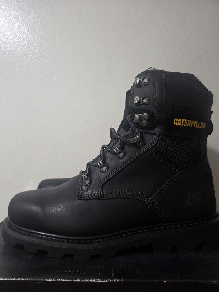 Caterpillar Work Boots Black Soft Toe 11 Wide