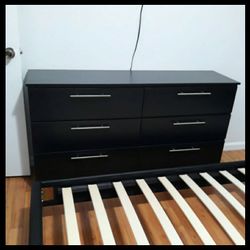 NEW 6 DRAWER DOUBLE DRESSER AND NIGHT STAND 😊 Available in BLACK, WHITE, GREY or CHARCOAL color