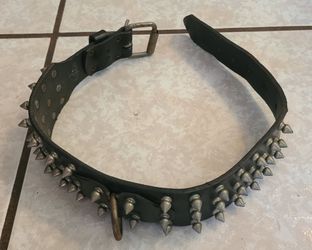 Spiked dog collar approx 2" wide
