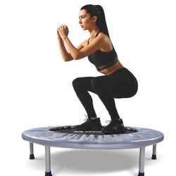 BCAN 36 Mini Trampoline Rebounder Trampoline for Adults Max Load 170lbs Small Trampoline Exercise Trampoline Fitness Trampoline Indoor/Garden Workout