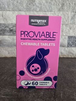 Nutramax Laboratories Proviable Digestive Health Chewable Tablets 60 ct