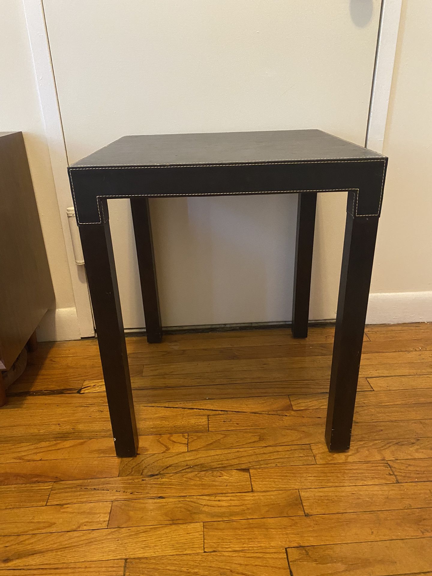Leather End Table 