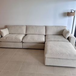 New In Box Linen Cloud Couch