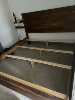 FREE wood slats (broken bed frame)