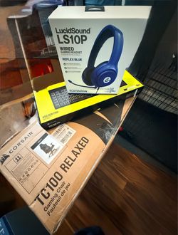 Brand New Corsair Gaming Bundle – TC100 Chair + K55 RGB Pro Keyboard + LucidSound Headset