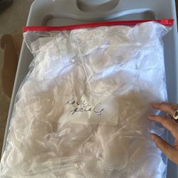 White Artificial Rose Petals