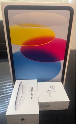 Apple iPad + AirPods 4 con ANC + Magic Mouse (Nuevos y Sellados)
