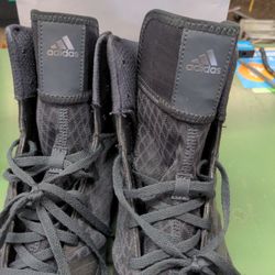 Adidas Mat Wizard 4 Carbon Black Wrestling Shoes Men's Size 16 Us Sneakers 