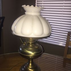 Antique brass lamps 