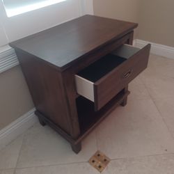 Brand New Dark Wood Night Stand