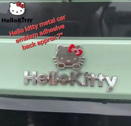 Hello kitty badge emblem adhesive back see all pics sold separately SHIPPING AVAILABLE