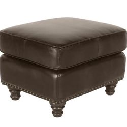 Christopher Knight Leather Ottoman 