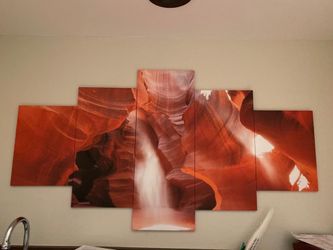 5 Pieces Canvas Wall Art Antelope Canyon Wall Painting