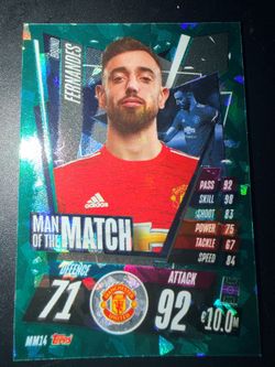 Manchester United Bruno fernarndes Topps