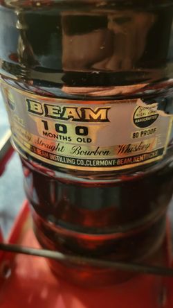Vintage Jim Beam 1867 Mississippi Fire Engine No. 313 Decanter , Bottle is empty.