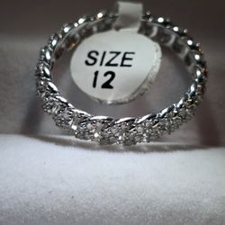 Miami Cubin Moissanite Ring 