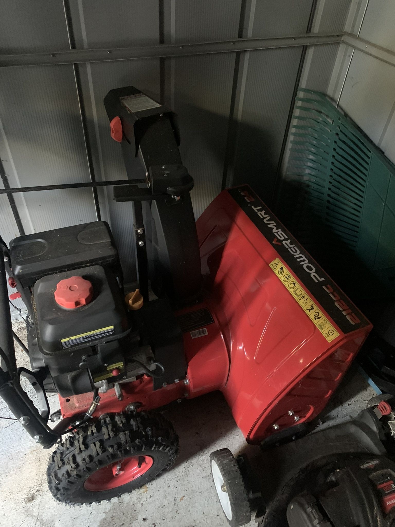 Red PowerSmart 26-Inch Snow Blower Gas Powered