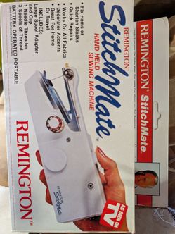 Remington Stitch Mate Hand Held Sewing Machine Vintage with original packaging