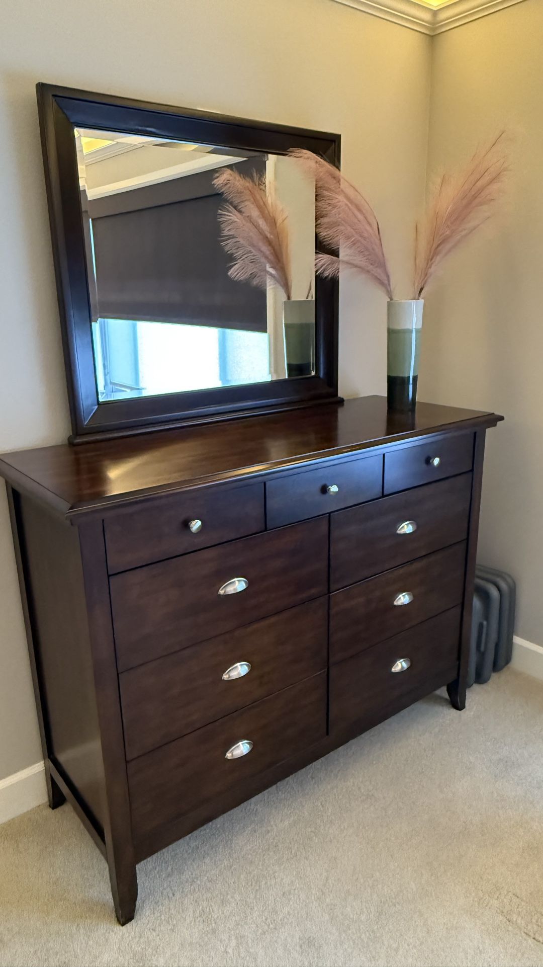 Dresser with mirror