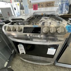 LG 30” Dual Fuel Range In Stainless Steel New Open Box