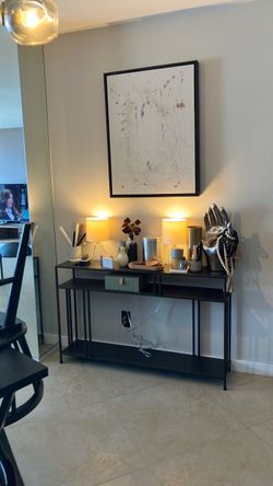 Metal console table