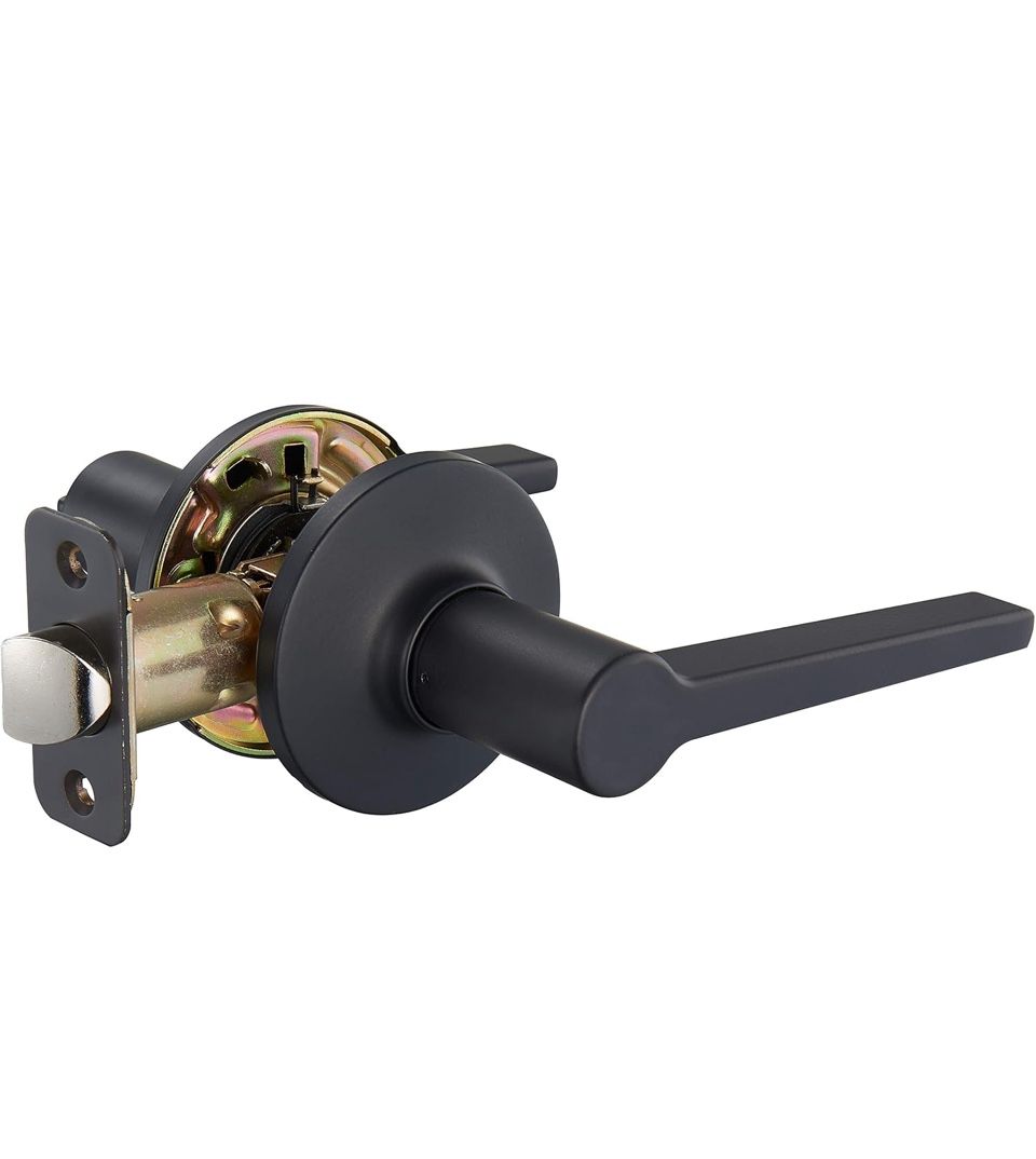 New in box Door Lever - Passage - Matte Black
