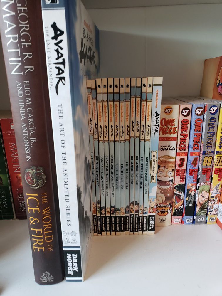 Avatar the Last Airbender Art Book and Continued Avatar Story Books