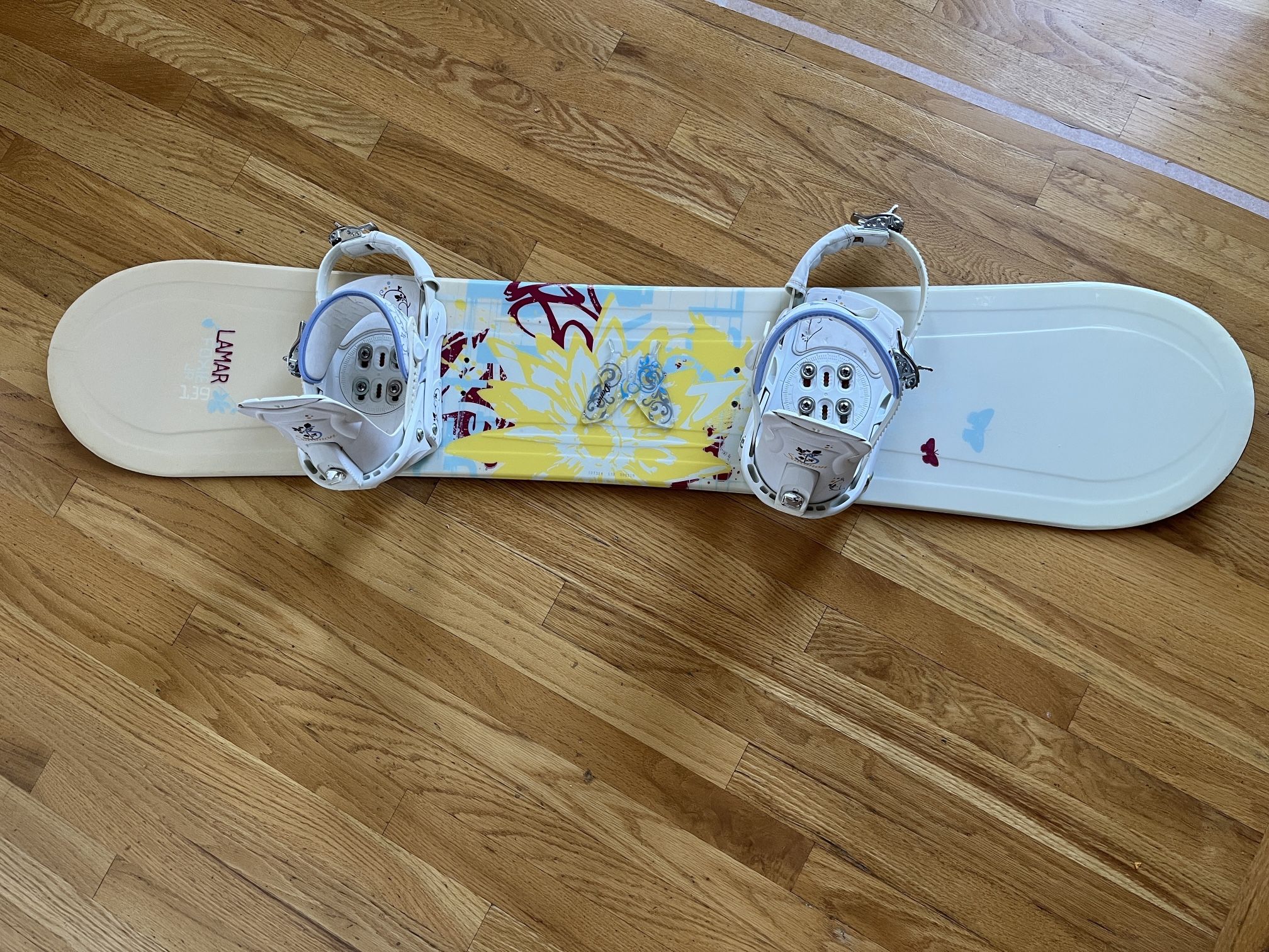 123 Lamar Foxie Blem Snowboard and Salomon The Grace Womens Boot Bindings