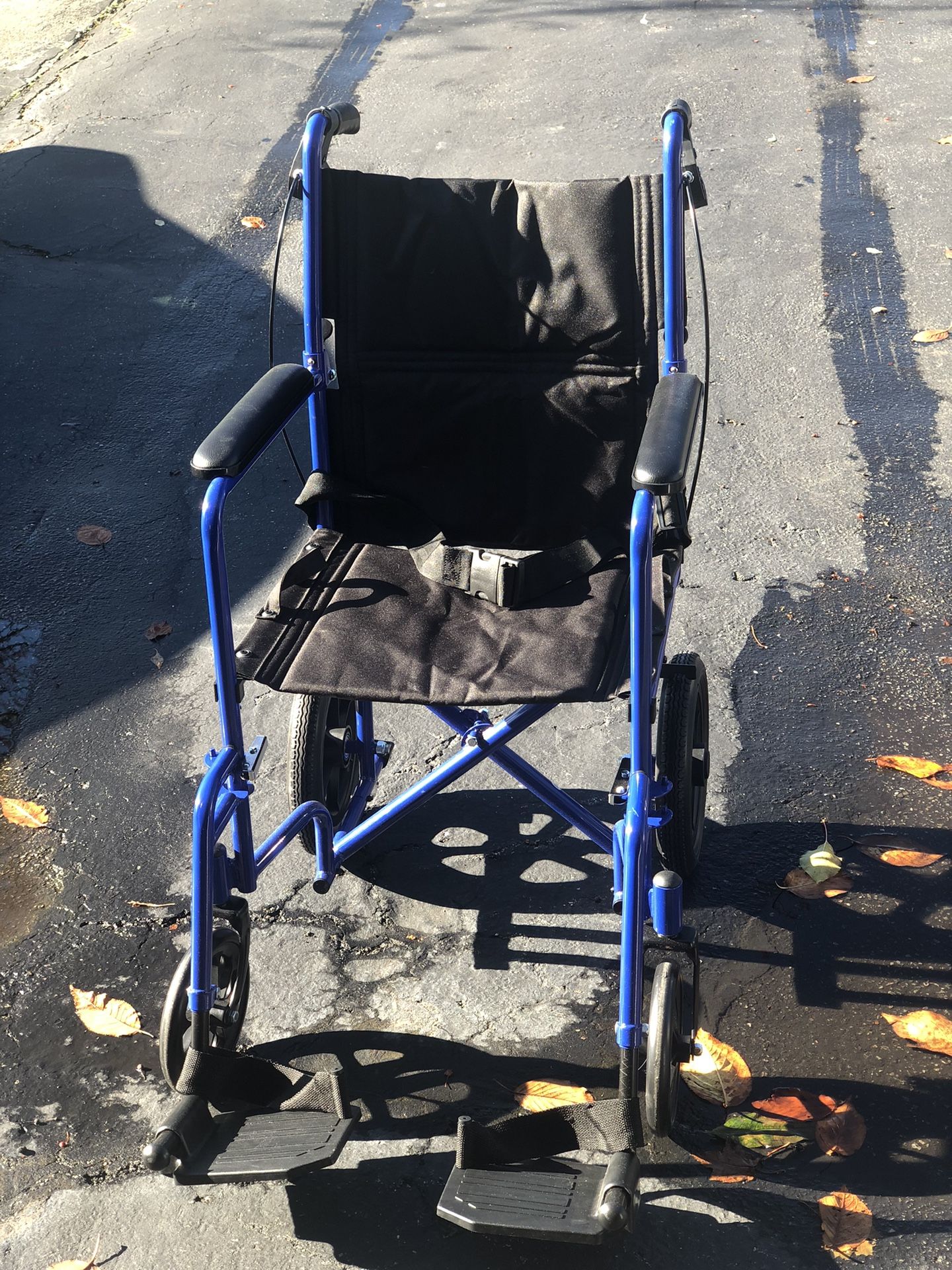 Transport Wheelchair (Blue/black)